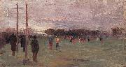 Arthur streeton The National Game oil painting